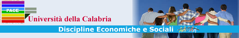 Università degli Studi della Calabria - Discipline Economiche e Sociali - Homepage